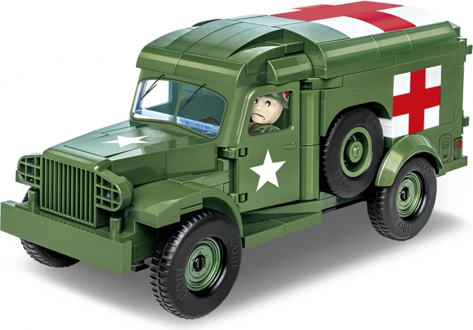 Modell des Krankenwagens Dodge WC 54 aus dem 2. Weltkrieg