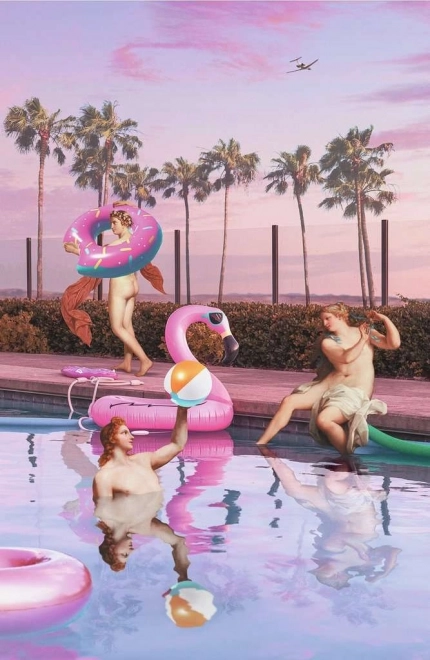 RAVENSBURGER Puzzle Moment: Poolparty 200 Teile