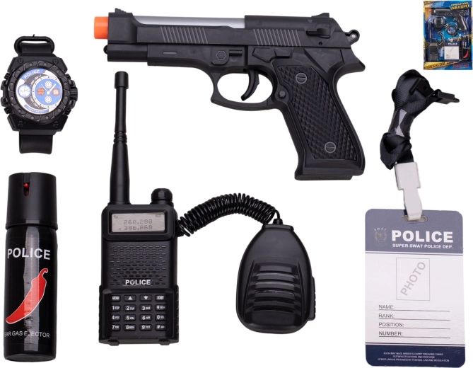 Polizeiliche Verkehrsfahrzeuge – Set mit 5 Stück mit Schwungradantrieb