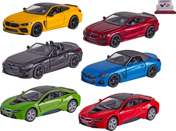 Kinsmart Metall-Automodell BMW 1:38 mit Rückziehmotor und öffnenden Türen