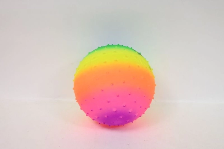 Regenbogenball mit Noppen 23 cm (9")