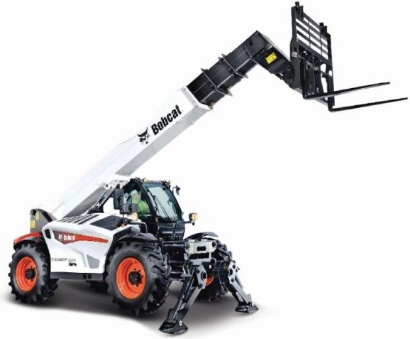Metallmodell BBURAGO 1:50 BOBCAT T40.180SLP Teleskoplader mit Gabeln