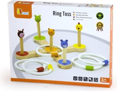 VIGA Holzwurfspiel für Tiere
