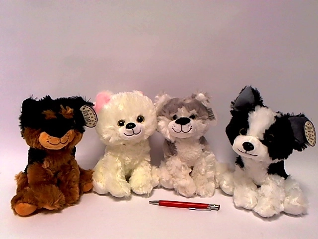 Plüschhund mit Sound, 20 cm