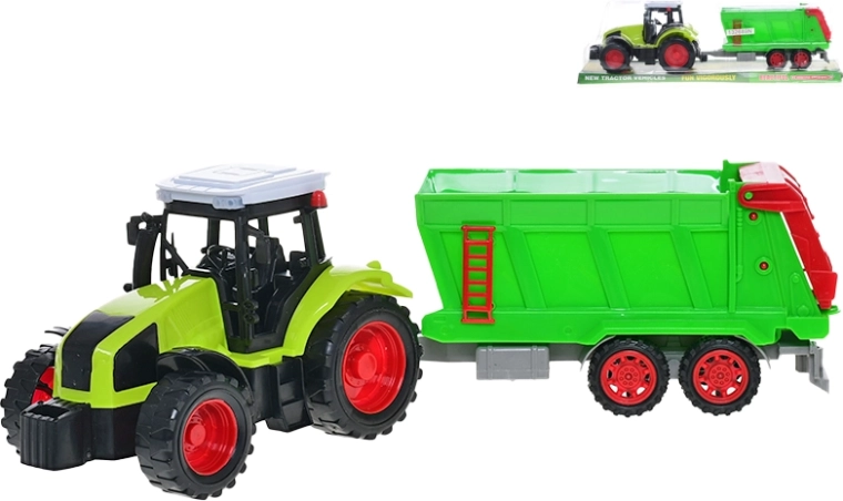 Traktor mit Anhänger mit Schwungradantrieb 36 cm