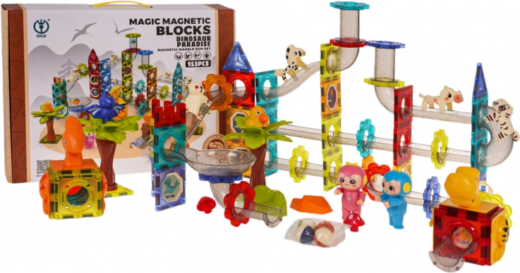 Magnetische Baustein-Set Zoo Ball 153-tlg.