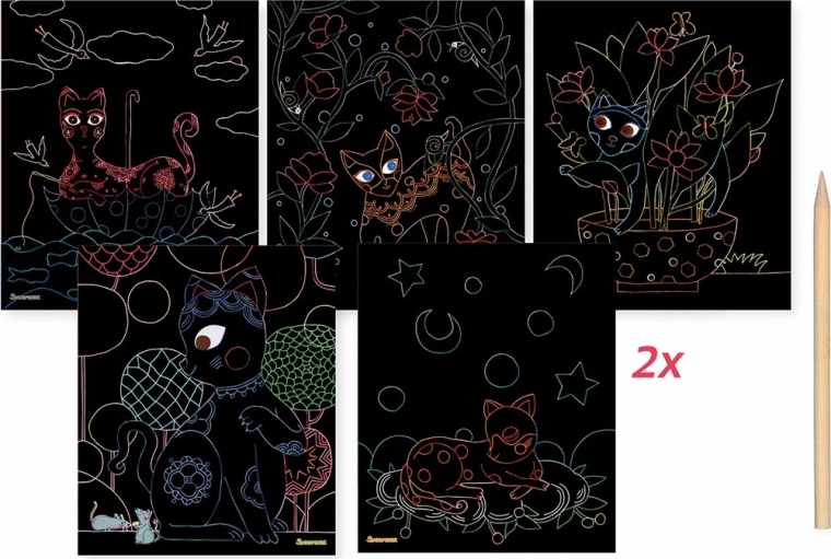 Artissimo Kratzbilder Katzen