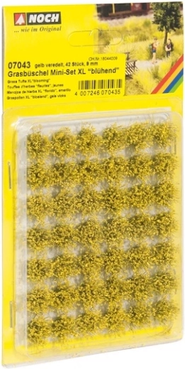 Noch blühende Grasbüschel XL – Mini-Set 42 Stk.