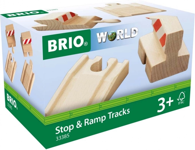 BRIO Stop & Ramp Tracks – Endschienen und Rampen für die Holzeisenbahn