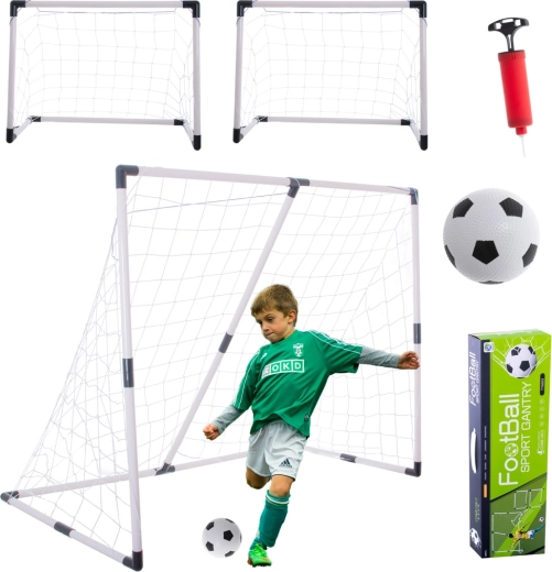 2-in-1 Fußballtor für Kinder 143x110x70 cm