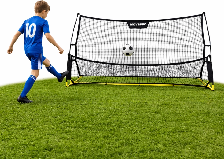 MovEpro beidseitiger Fußball-Rebounder 223 × 118 cm