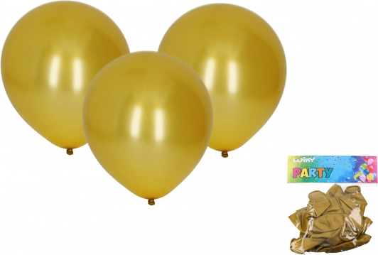 Metallic-goldene Luftballons 30 cm, 10er-Set
