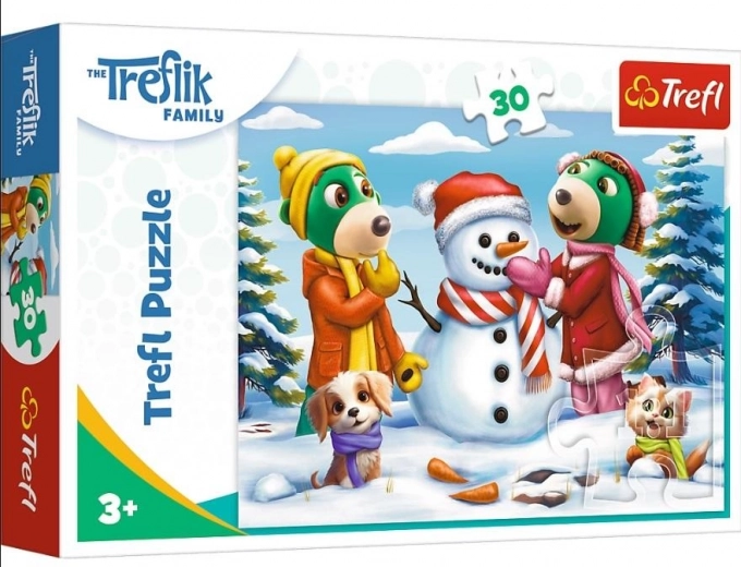 Trefl-Puzzle Familie Treflików: Winterspaß 30 Teile