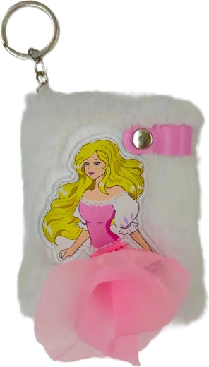 Mini-Plüsch-Notizbuch A7 Prinzessin