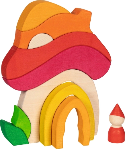 Goki evolution Holzbausteine Pilzhaus