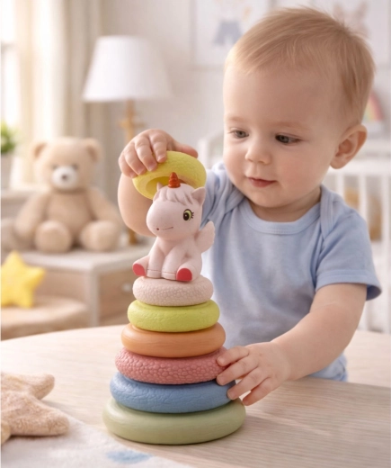 Interaktives Einhorn mit Pfeife