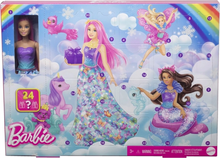 Barbie Dreamtopia Adventskalender mit Puppe und 24 Überraschungen