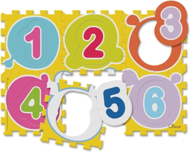 Chicco Schaumstoff-Puzzle bunte Zahlen 12+