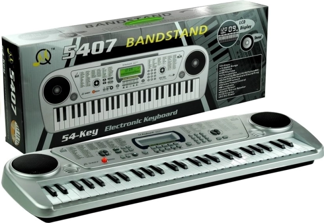 Elektronisches Kinder-Keyboard mit 54 Tasten, LCD und Mikrofon