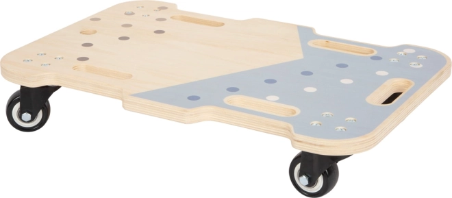 Abenteuer-Holzbalancebrett auf Rollen