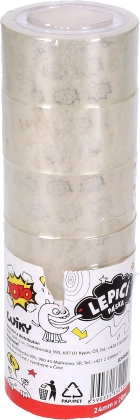 Klarsicht-Klebeband 24 mm x 20 m, 6 Stück pro Packung