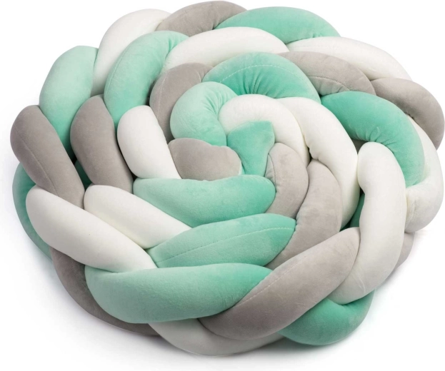 Stilvolles Strickdesign in Mint‑Grau‑Tönen