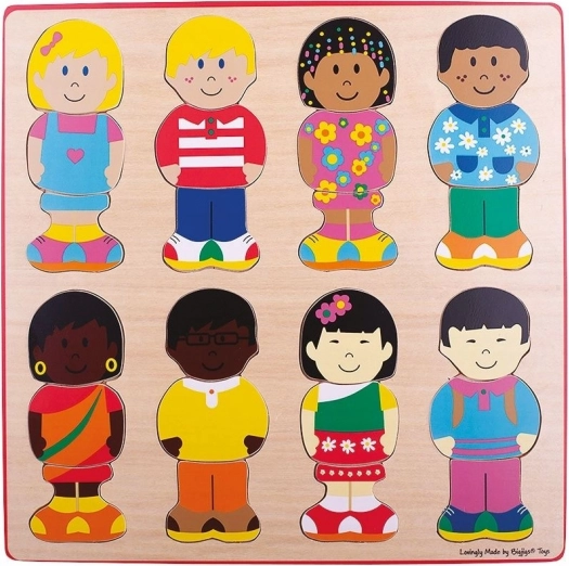 Einlegepuzzle Freunde Bigjigs Toys