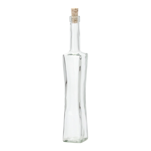 Glasflasche Gran Quadro 500 ml mit synthetischem Korken 19 mm
