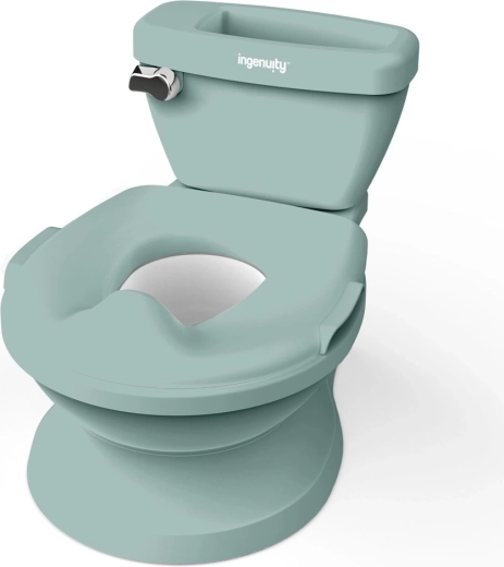 Ingenuity Kinder-Toilette mit Spülgeräusch My Size 2in1 grün