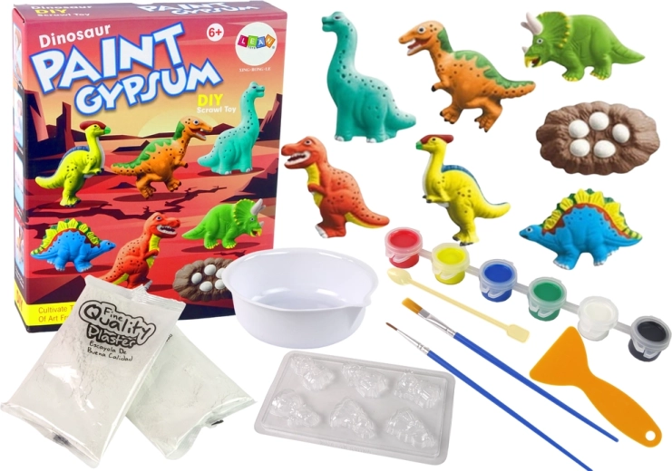DIY Gips-Set Dinosaurier zum Malen