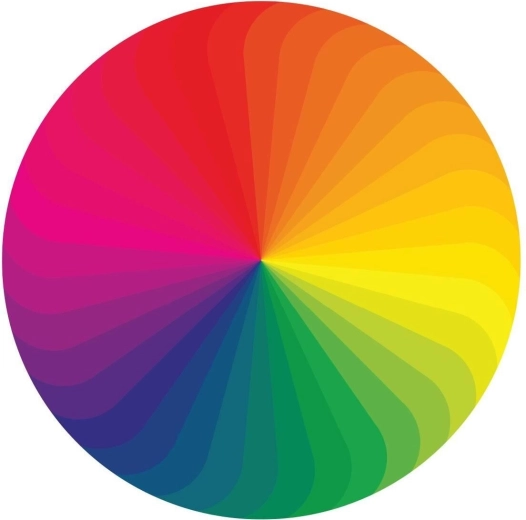 Rundes Puzzle Farbpalette 570 Teile