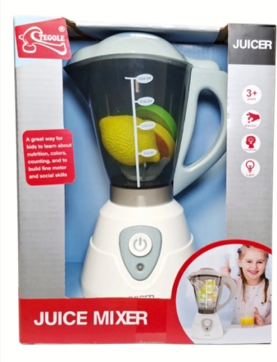 Kinder-Küchenmixer mit Obst, batteriebetrieben