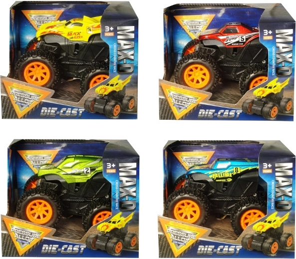 Metallisches Geländewagen-Spielzeug mit Schwungmechanik