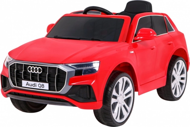 Elektrisches Kinderfahrzeug Audi Q8 Rot SUV mit Fernsteuerung