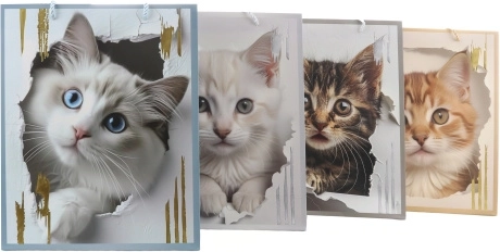 Geschenktüte mit Katzenmotiv