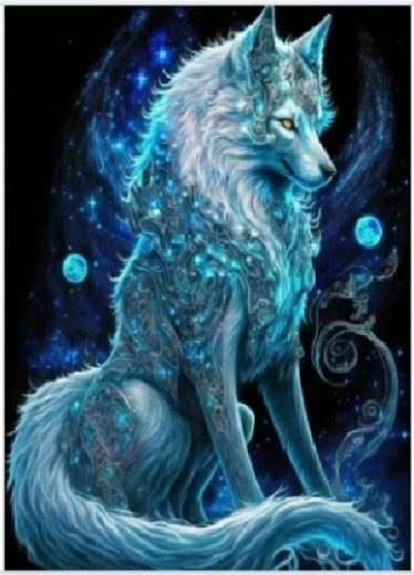 Diamantmalerei Magischer Fuchs 30 × 40 cm