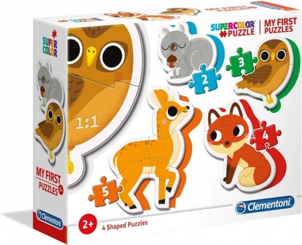 Clementoni Mein erstes Puzzle Waldtiere 4-in-1