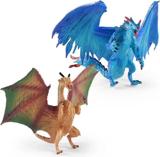 Set aus zwei Kunststoffdrachen 12 cm
