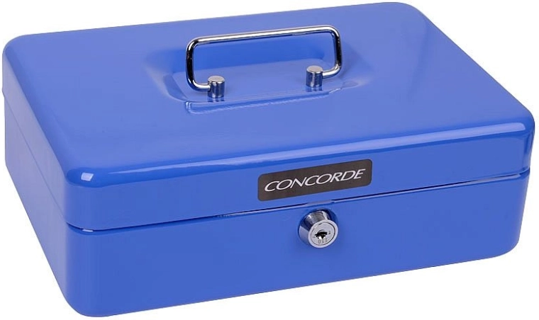 Metall-Geldkassette CONCORDE 33, blau