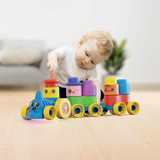 Momy Soft weiche Bausteine mit Zug (25 Stk.)