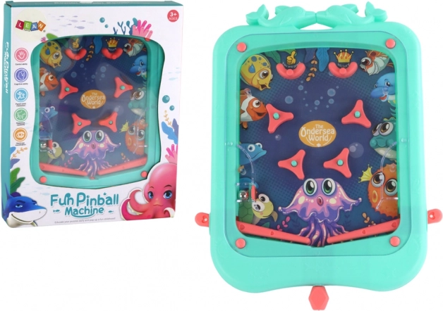 Tischspiel Mini-Pinball mit Kugel – grün