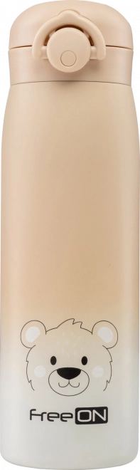 Edelstahl Thermoskanne FreeON Beige 480 ml