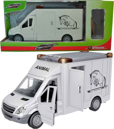 Pferdetransporter mit Schwungrad