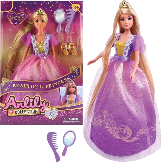 Modische Puppe im Prinzessinnenkleid 32 cm