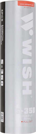 PVC-Badmintonbälle WISH S-350, 6 Stk.