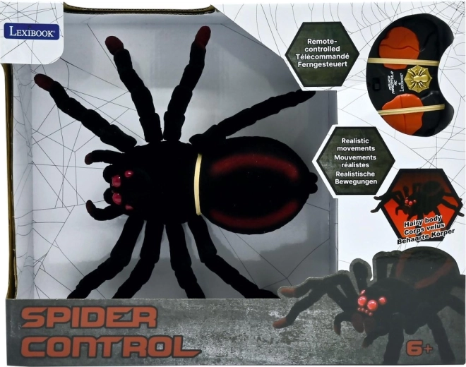 Lexibook Plüsch-Spinne mit Fernbedienung und LED-Augen