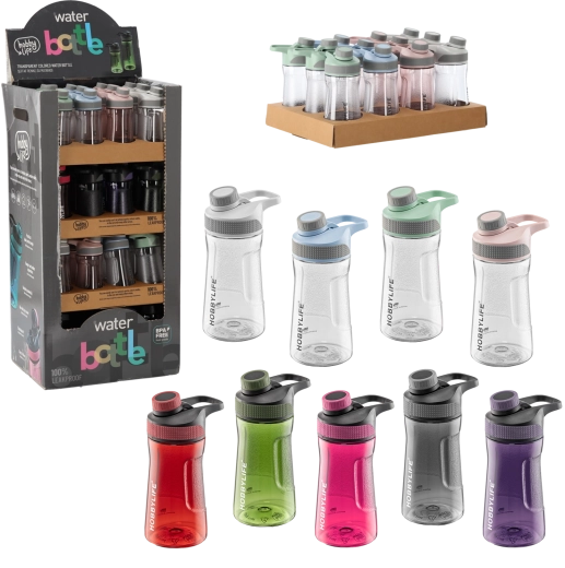 Wasserflasche 530 ml mit ergonomischem Griff HOBBYLIFE