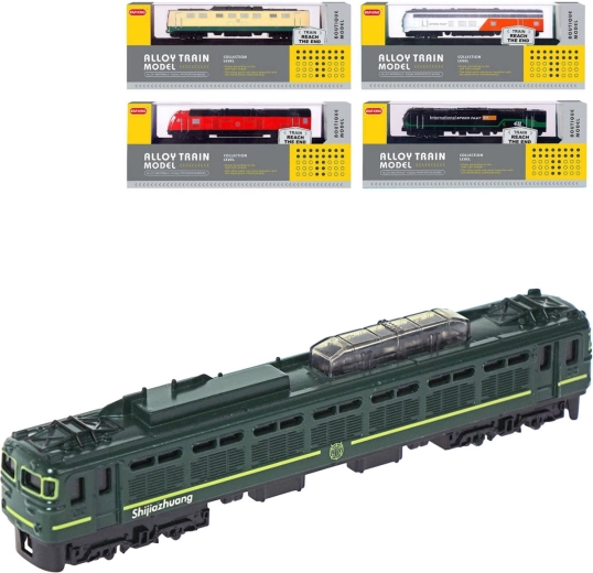 Metalllokomotive auf Sockel mit Gleisen 15 cm (1:87) - 1 Stück