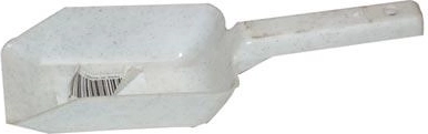 Plastik-Mehlschaufel 21 cm – Farbmix