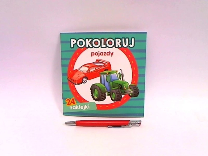 Fahrzeuge ausmalen – Malbuch mit Stickern